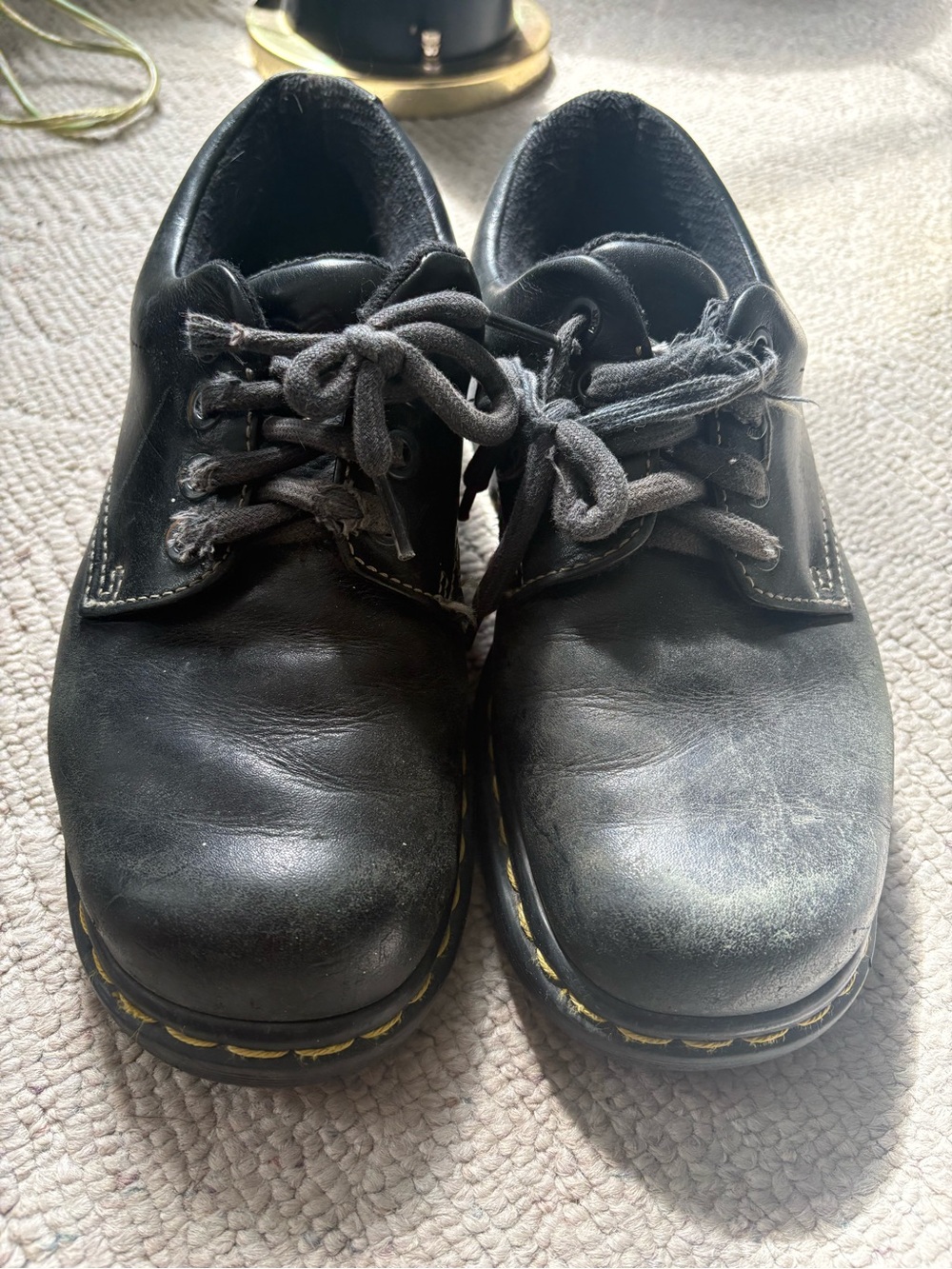 Dr. Martens Black Leather 3-Eye Derby Shoes